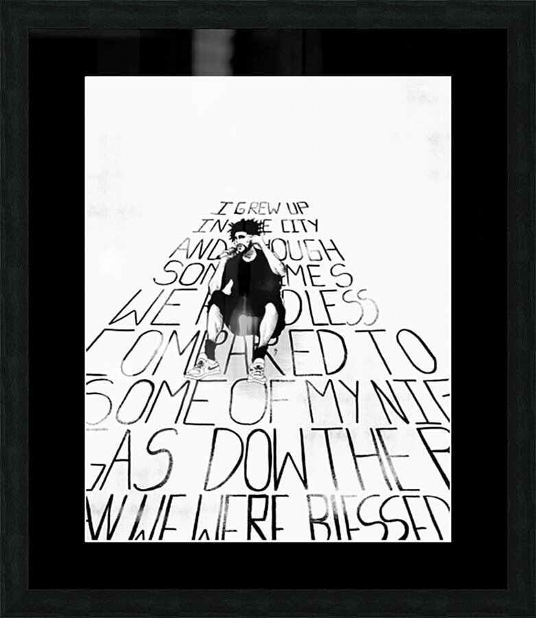 J. Cole 34 Picture Frame print