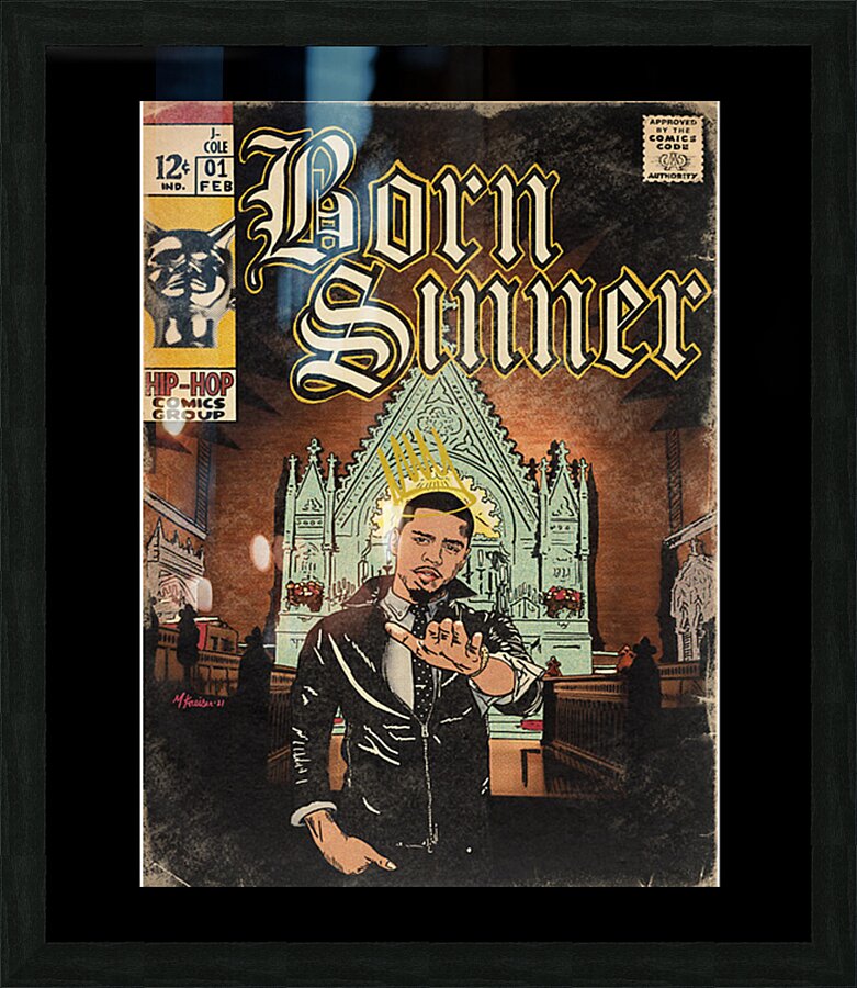 J. Cole 39 Picture Frame print