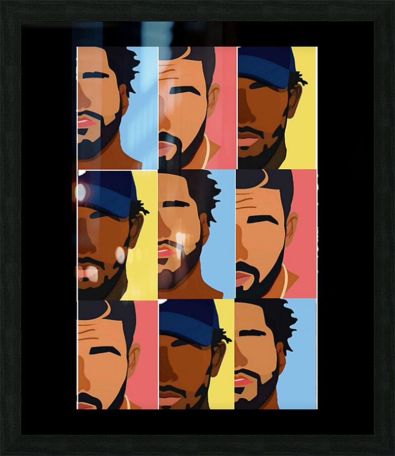 J. Cole 42 Picture Frame print