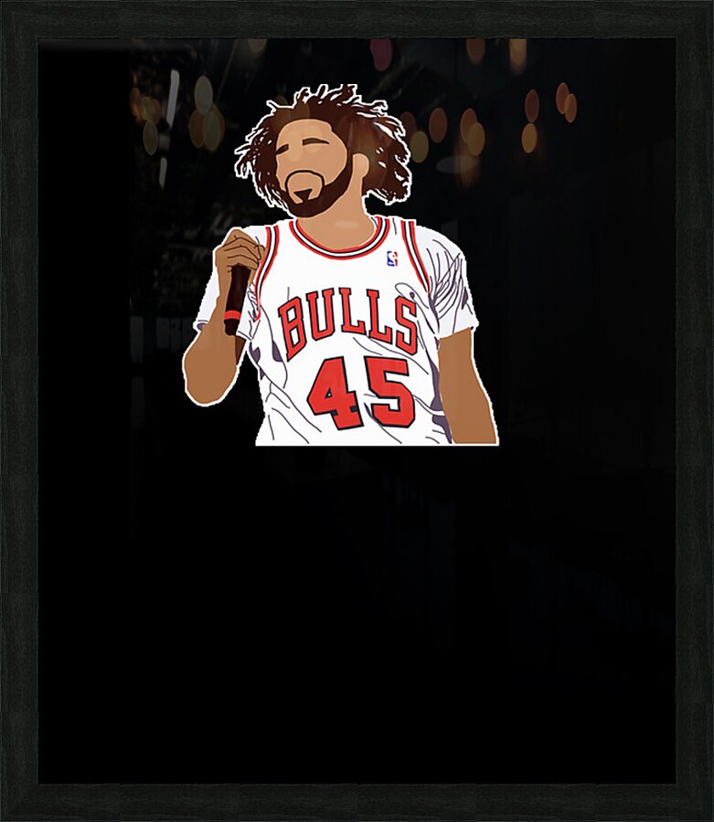 J. Cole 45 Picture Frame print