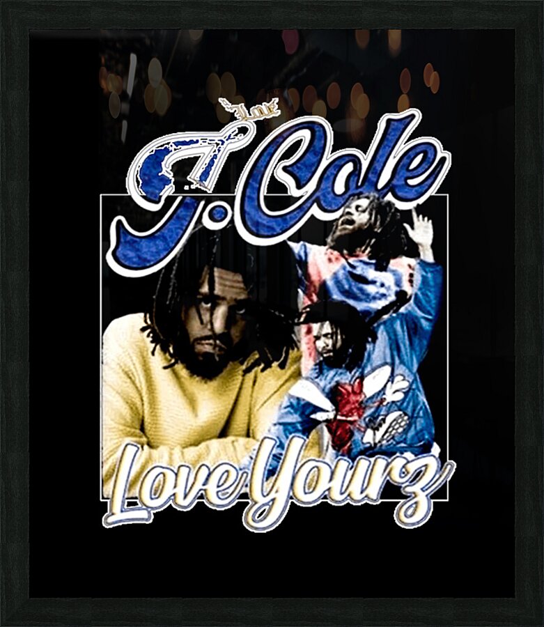 J. Cole 50 Picture Frame print