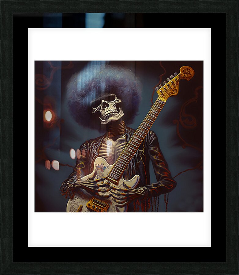 Jimi Hendrix 4 Picture Frame print