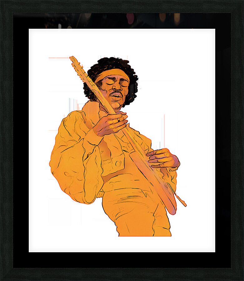Jimi Hendrix 7 Picture Frame print