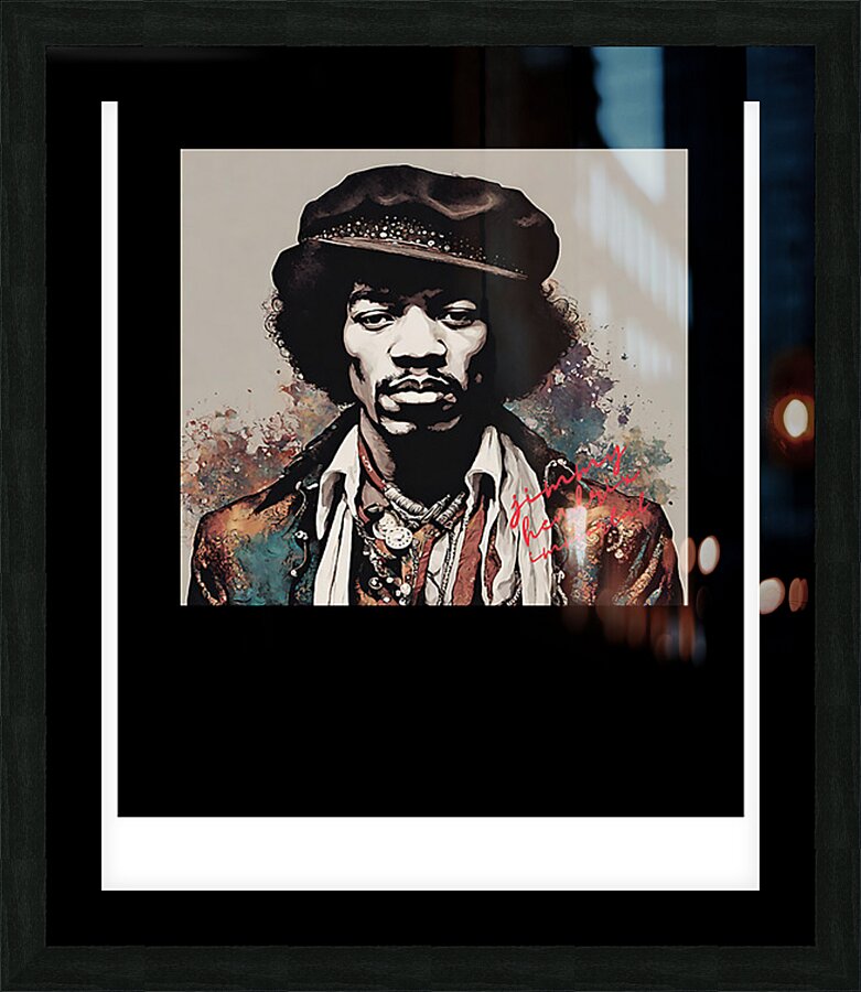 Jimi Hendrix 11 Picture Frame print