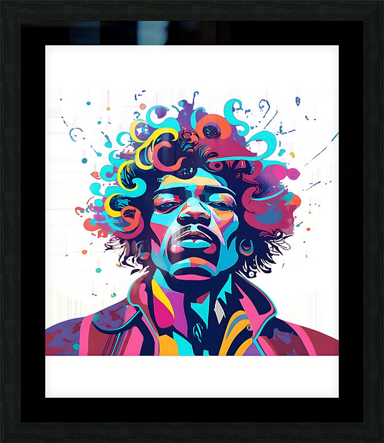 Jimi Hendrix 14 Picture Frame print