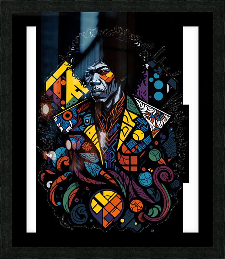Jimi Hendrix 16 Picture Frame print