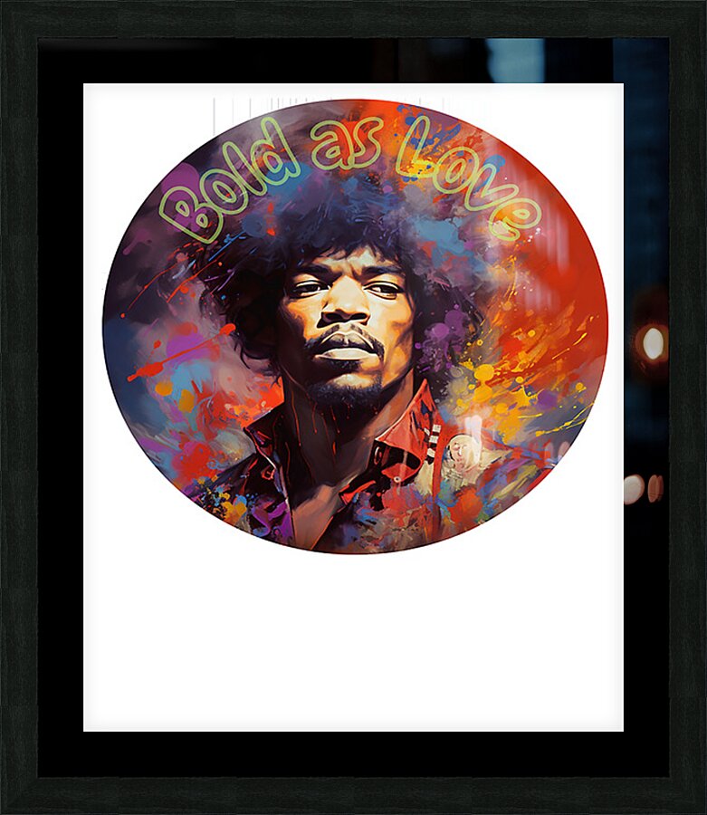 Jimi Hendrix 18 Picture Frame print