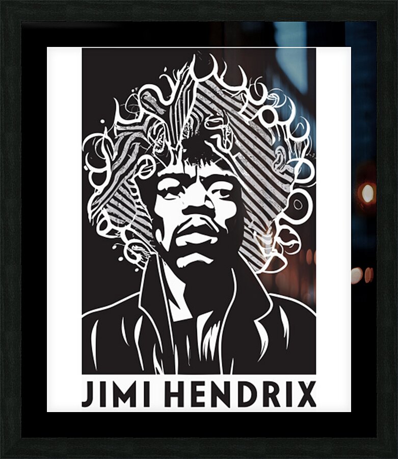 Jimi Hendrix 20 Picture Frame print