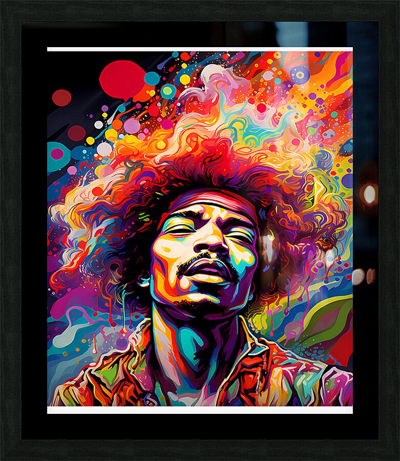 Jimi Hendrix 21 Picture Frame print