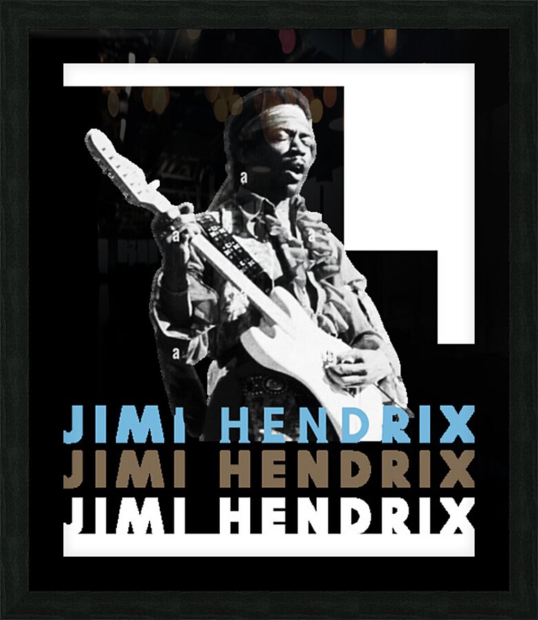Jimi Hendrix 25 Picture Frame print