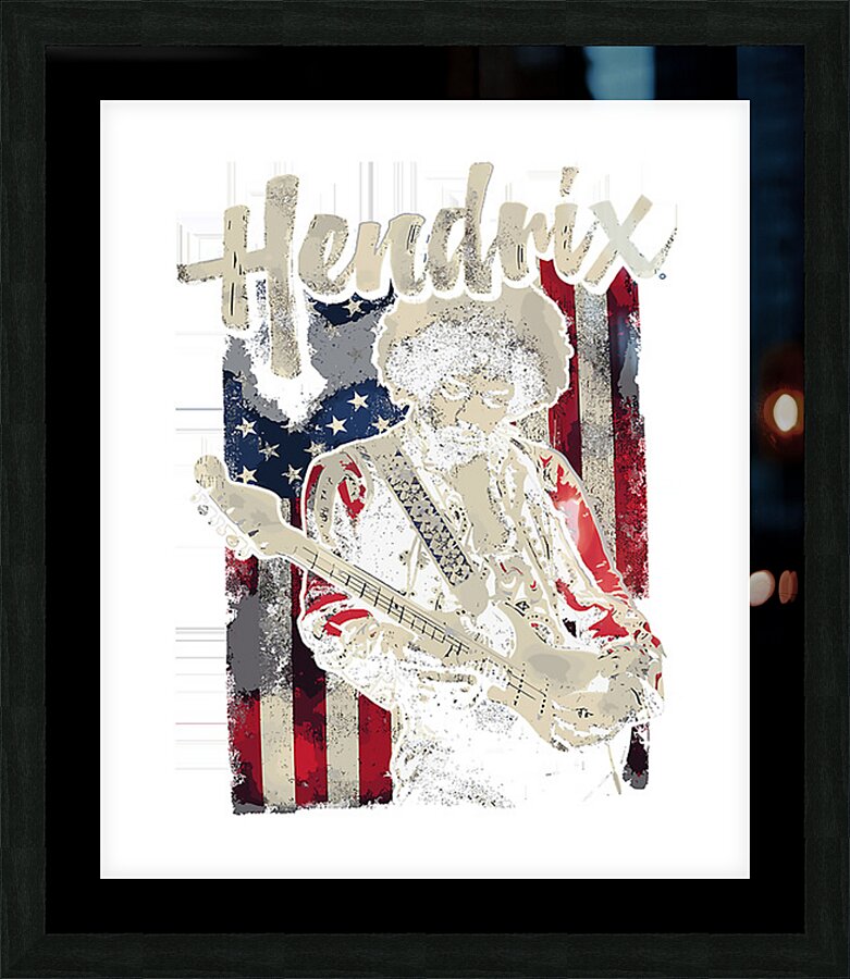 Jimi Hendrix 30 Picture Frame print