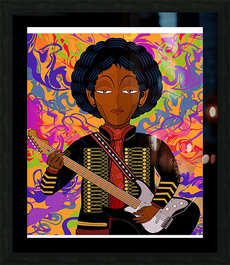 Jimi Hendrix 32 Picture Frame print