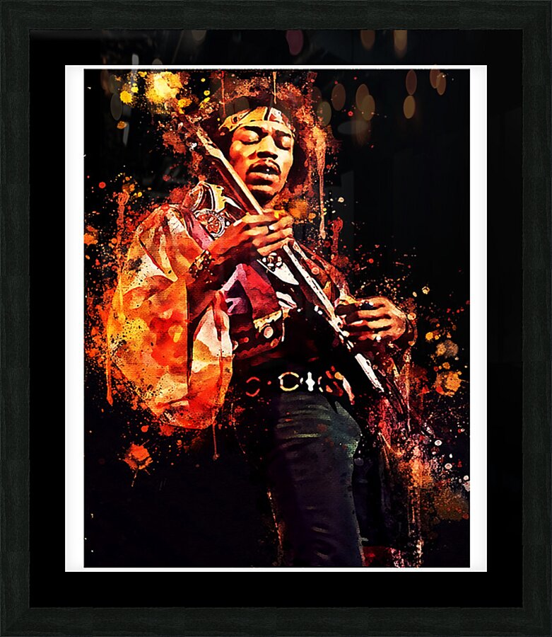 Jimi Hendrix 33 Picture Frame print