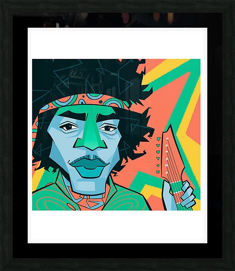 Jimi Hendrix 40 Picture Frame print