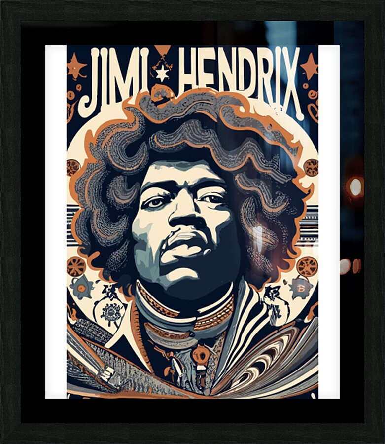 Jimi Hendrix 42 Picture Frame print
