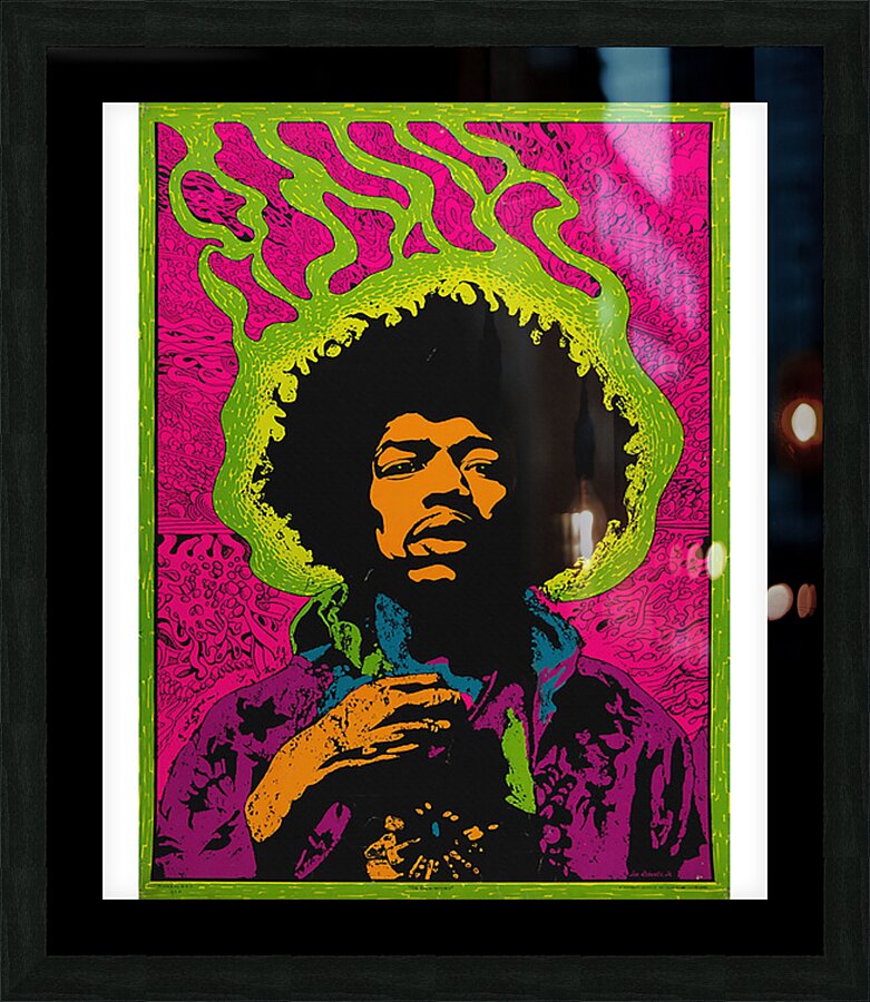 Jimi Hendrix 47 Picture Frame print