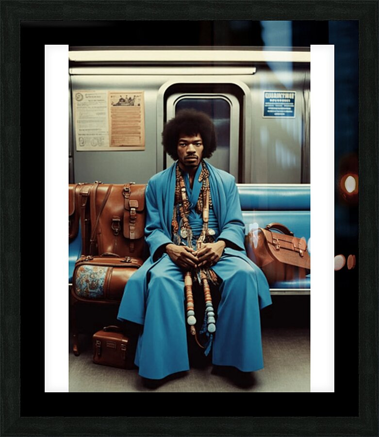 Jimi Hendrix 48 Picture Frame print