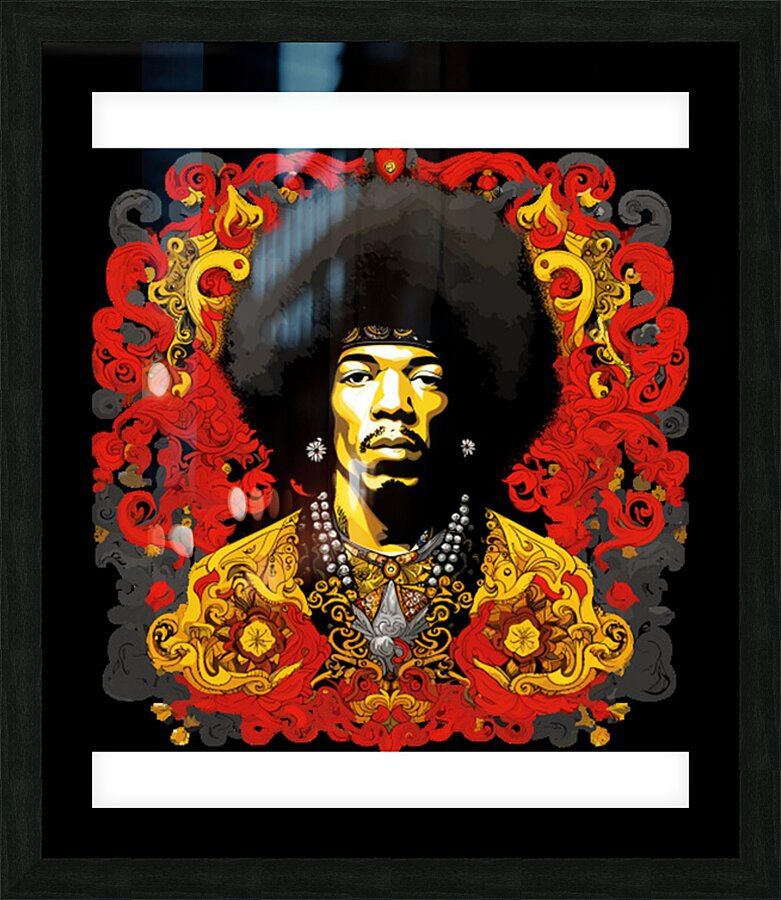 Jimi Hendrix 52 Picture Frame print
