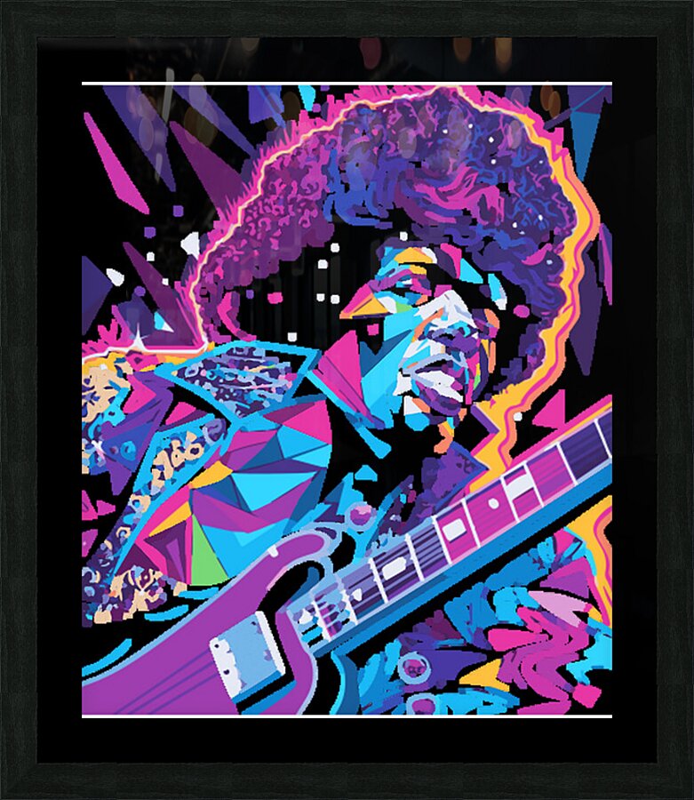 Jimi Hendrix 53 Picture Frame print