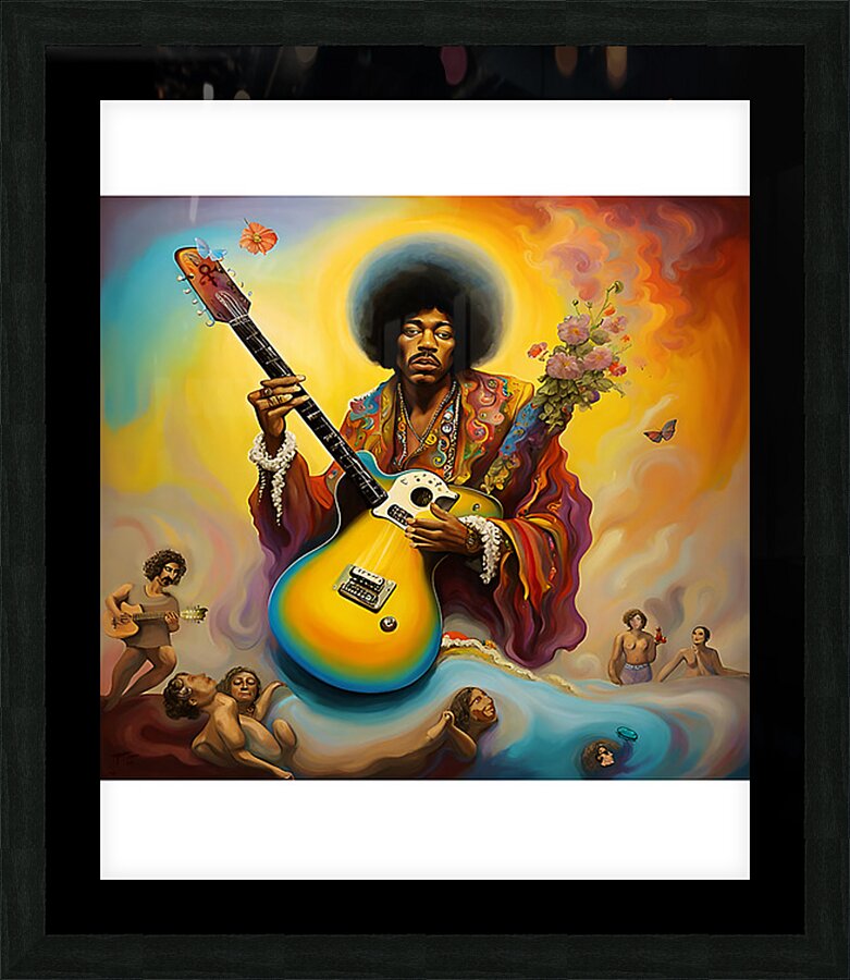 Jimi Hendrix 54 Picture Frame print