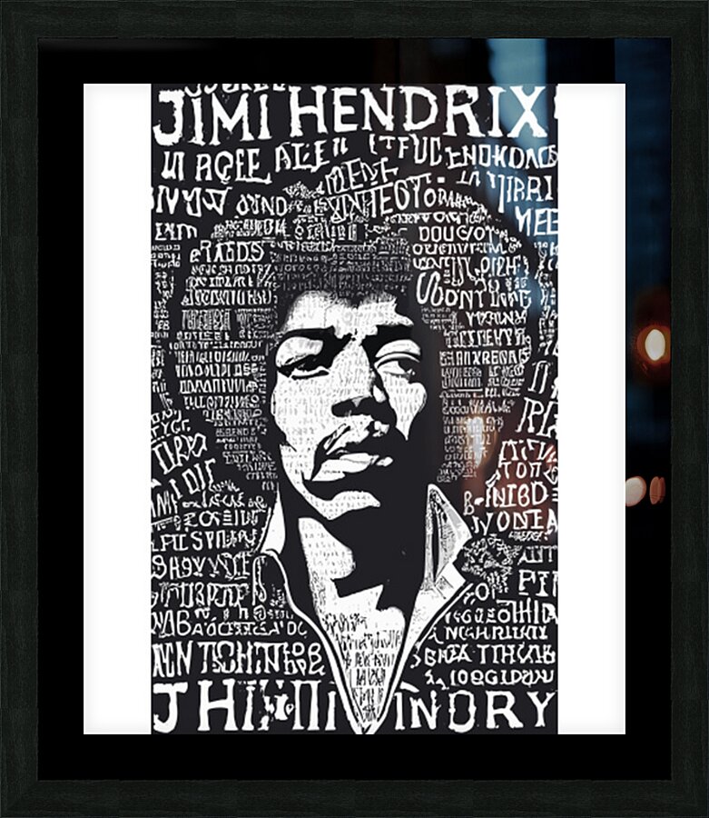 Jimi Hendrix 56 Picture Frame print