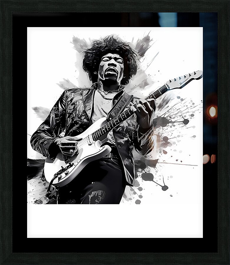 Jimi Hendrix 58 Picture Frame print