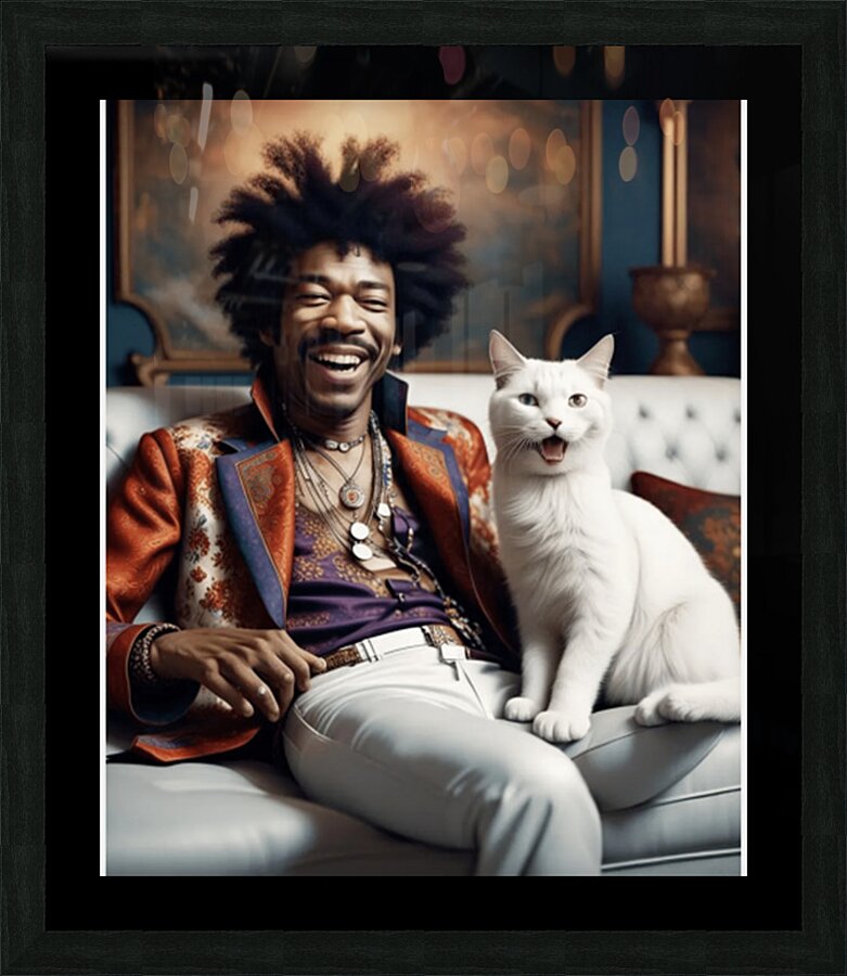 Jimi Hendrix 59 Picture Frame print