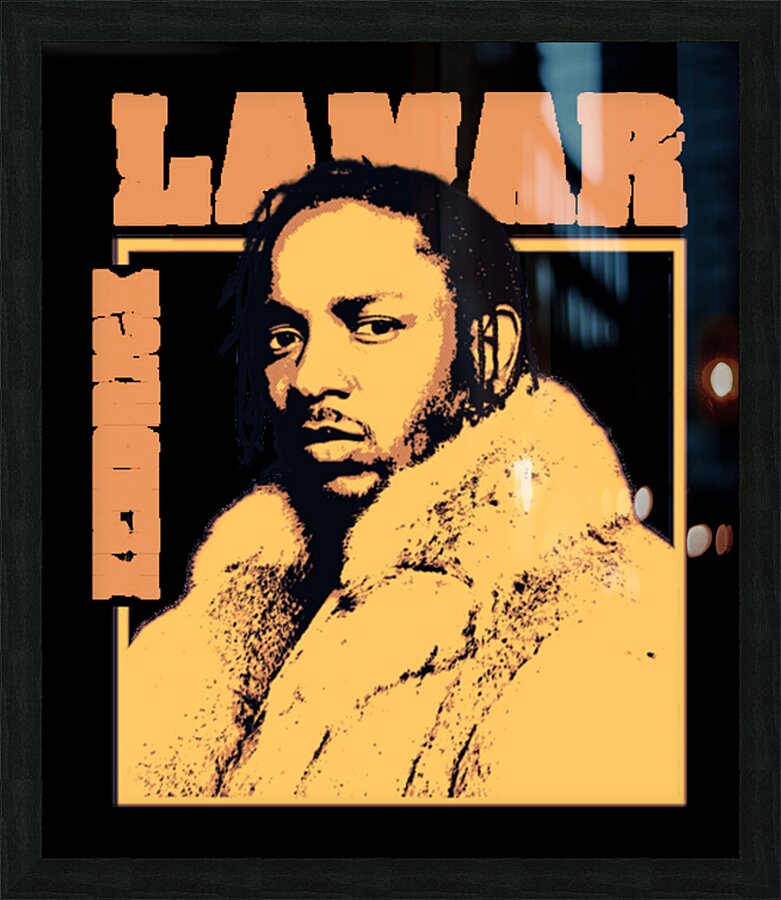 kendrick lamar 9 Picture Frame print