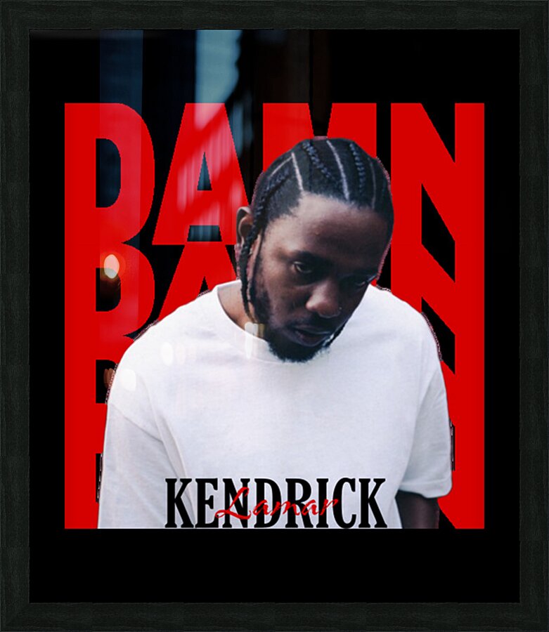 kendrick lamar 10 Picture Frame print