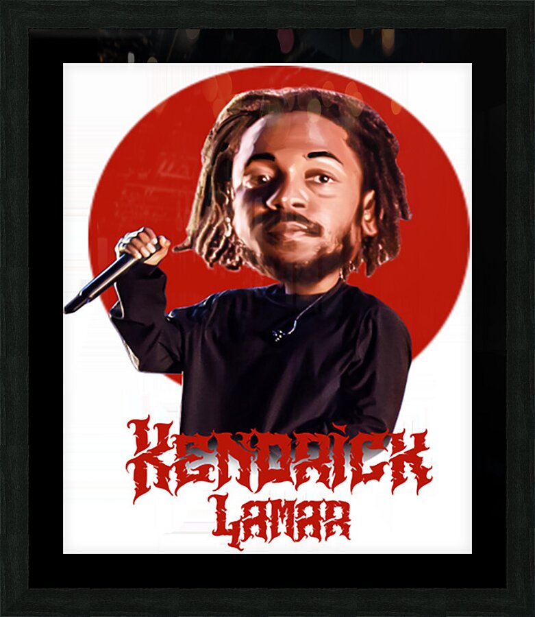 kendrick lamar 19 Picture Frame print