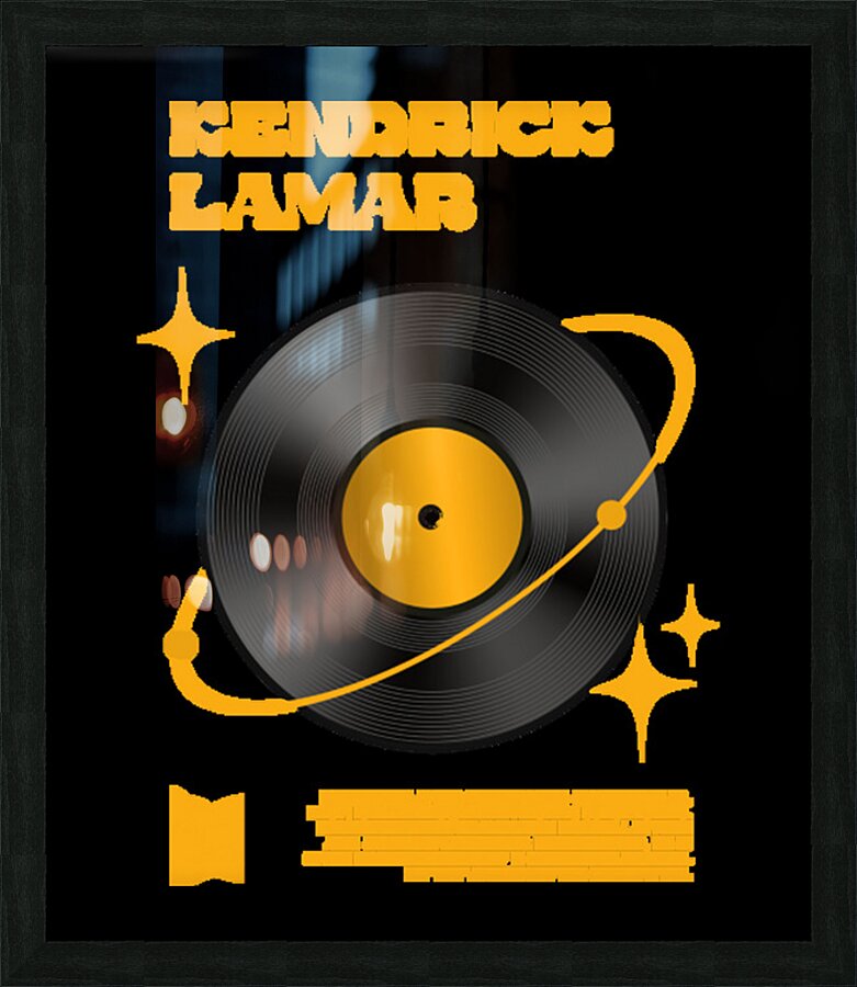 kendrick lamar 23 Picture Frame print