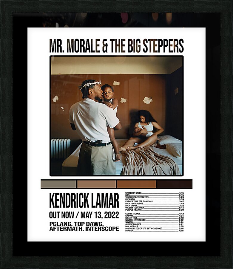kendrick lamar 33 Picture Frame print