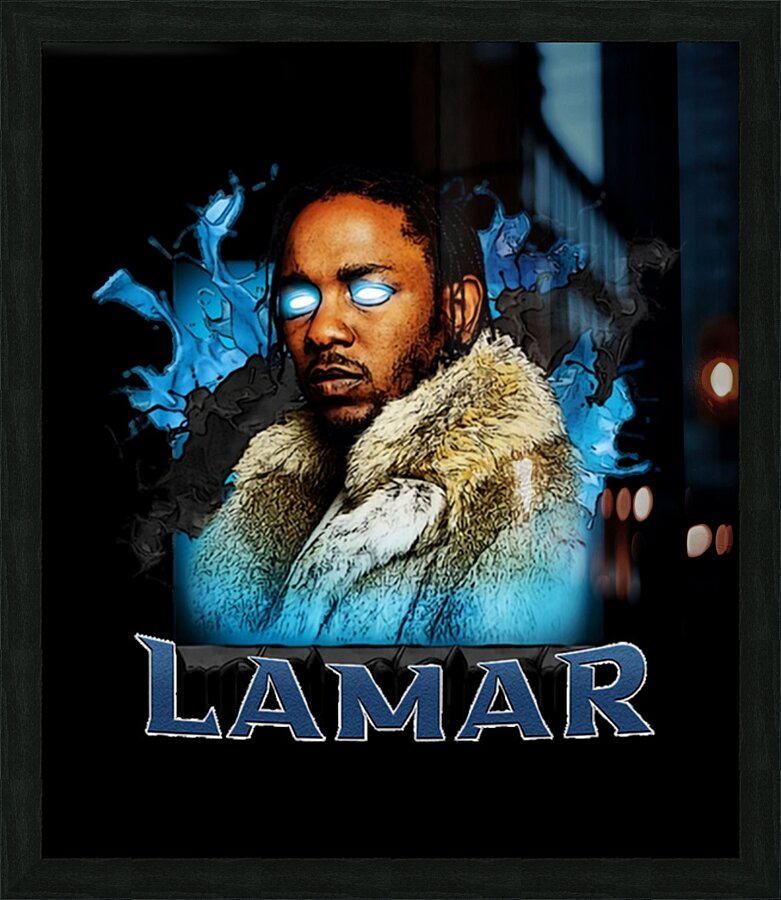 kendrick lamar 34 Picture Frame print