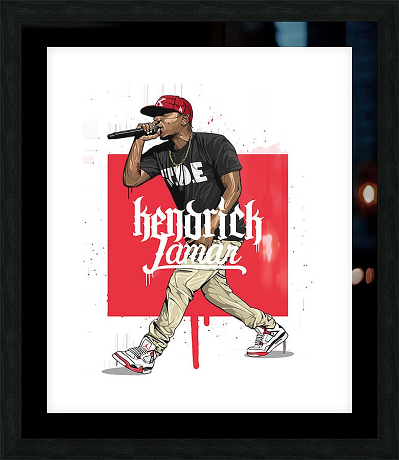 kendrick lamar 39 Picture Frame print