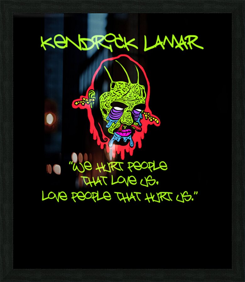 kendrick lamar 41 Picture Frame print