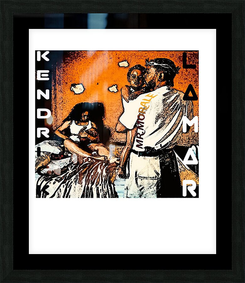 kendrick lamar 45 Picture Frame print
