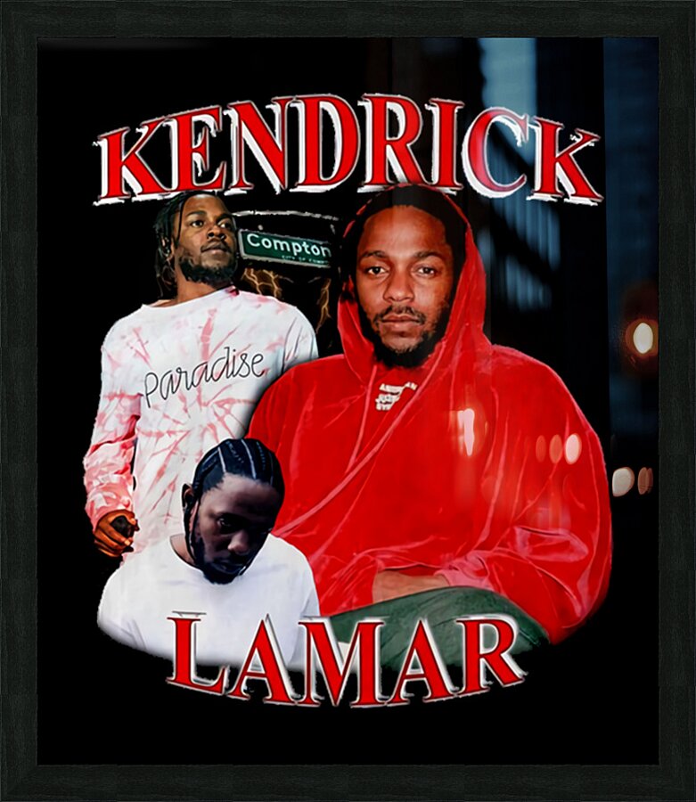 kendrick lamar 50 Picture Frame print