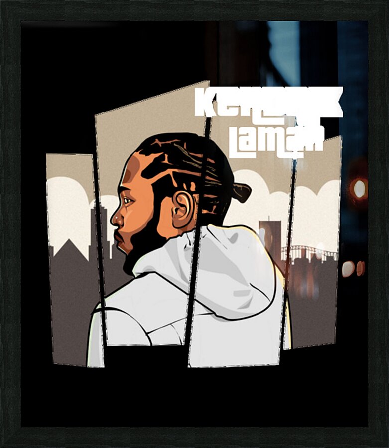 kendrick lamar 55 Picture Frame print