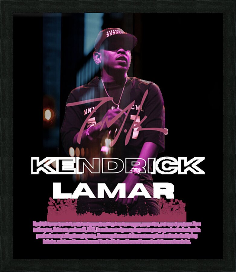 kendrick lamar 58 Picture Frame print