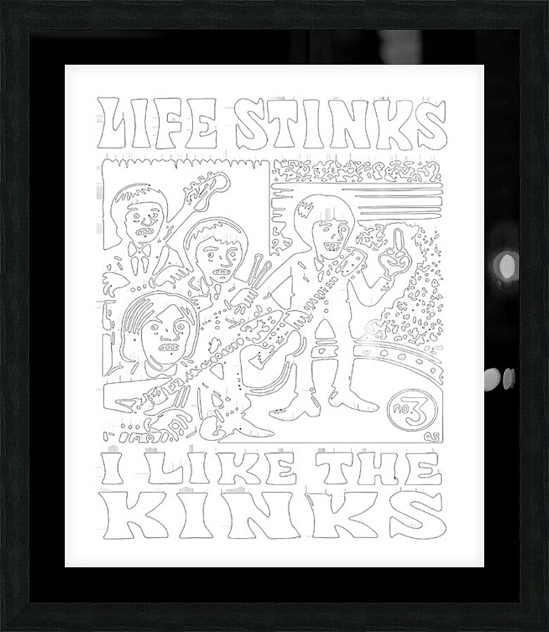 Kinks 17 Picture Frame print