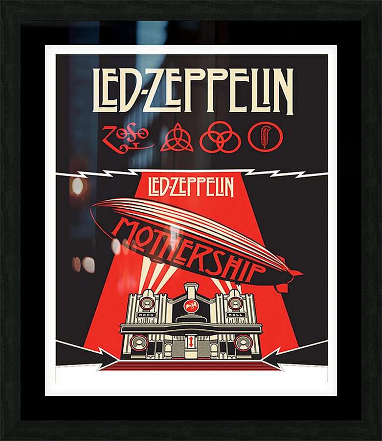 Led Zeppelin 28 Picture Frame print