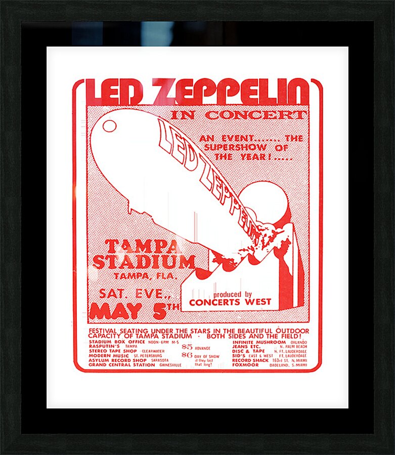 Led Zeppelin 49 Picture Frame print