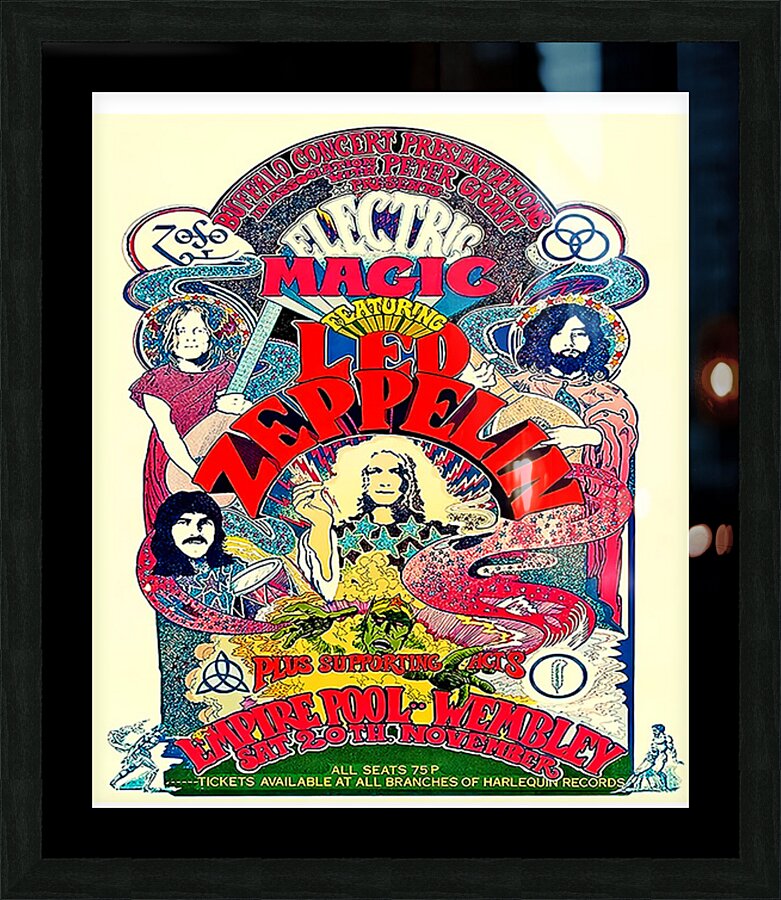 Led Zeppelin 53 Picture Frame print