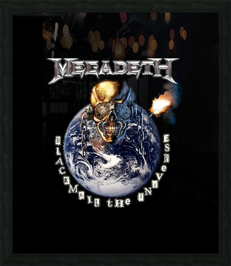 Megadeth 5 Picture Frame print