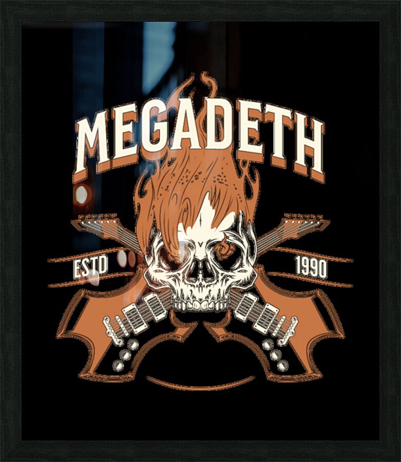 Megadeth 13 Picture Frame print