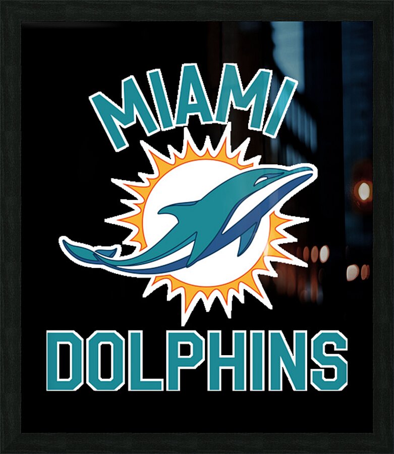 miami dolphins 2 Picture Frame print
