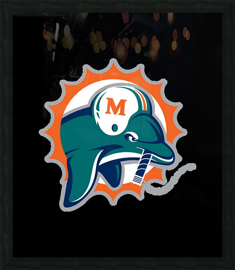 miami dolphins 7 Picture Frame print