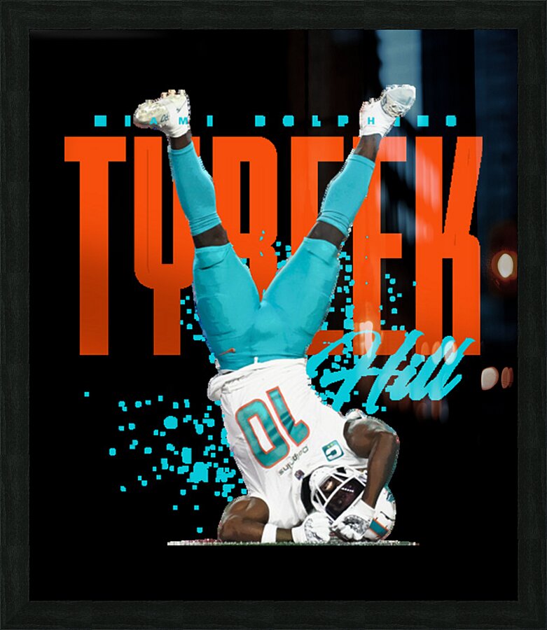miami dolphins 11 Picture Frame print