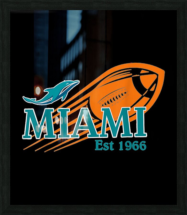 miami dolphins 19 Picture Frame print