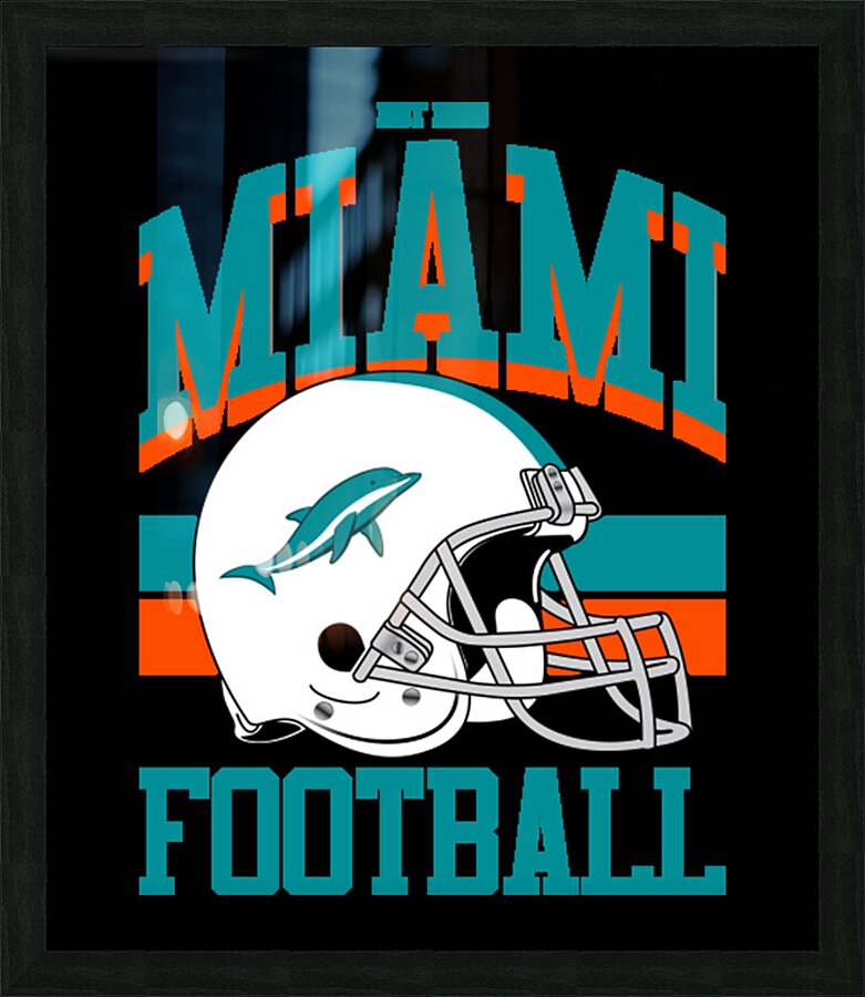 miami dolphins 56 Picture Frame print